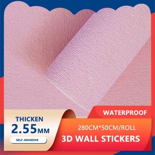 Self-Adhesive Wallpaper Waterproof And Anti-Collision 3D Wall Stickers Soundproof Bedroom Living Room Bathroom Roof Home Decora