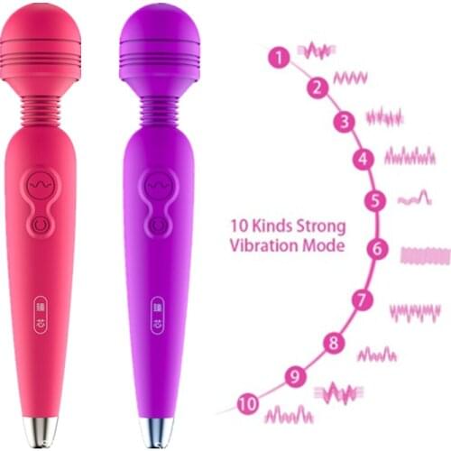 AV Vibrator for Women Vagina Clitoris Stimulator Motors Body Massager Silicone Adults Sex Toys Shocker Female Masturbator