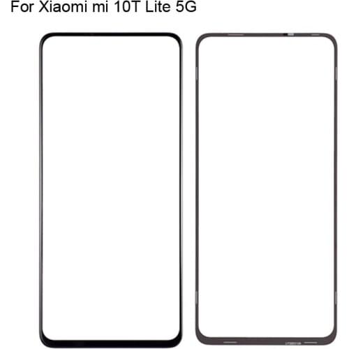 2PCS For Xiaomi mi 10T Lite 5G Front LCD Glass Lens touchscreen mi10T Lite Touch screen Panel Outer Screen Glass without flex