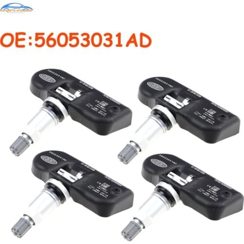 4 pcs/lot Car 56053031AD For Chrysler Dodge TPMS Tire Pressure Monitoring Sensor 433Mhz auto accessorie