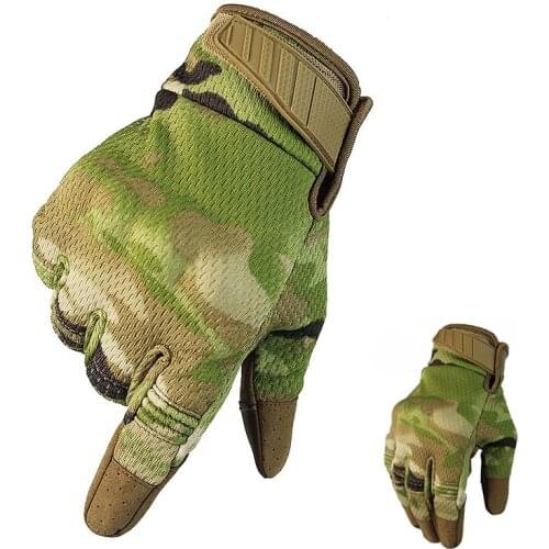 Army tactical Gloves Paintball Airsoft Shooting Combat Armor Gloves Men Hiking Bicycle Anti-Skid Full Finger Gloves