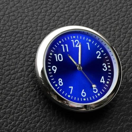 Car Clock Ornament Auto Watch Decoration Men Women Electronic Quartz Meter Car Clock Self-Adhesive Car Accessories Interior