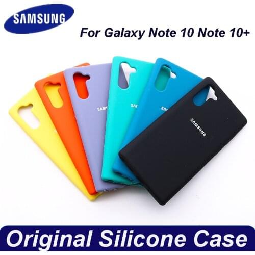 Note10 Case Liquid Silicone TPU Soft Cover For Samsung Galaxy Note 10 Plus Note10Plus Note10+ Not 10Plus 10+ 2019 Coque Fundas
