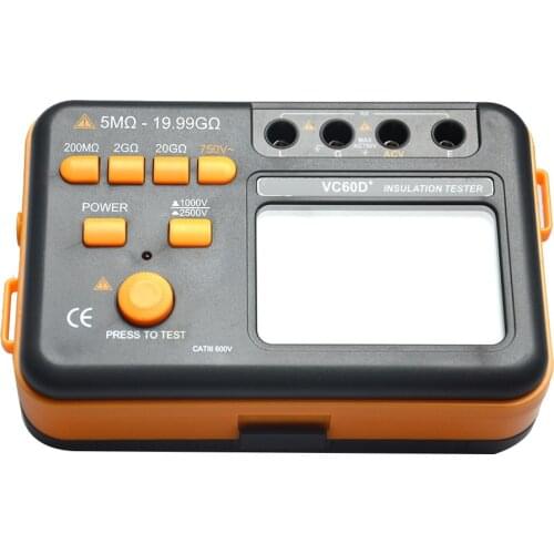 LCD Digital Insulation Resistance Tester Megger MegOhm Meter Testers Measure 20G Resistance 1000V/2500V
