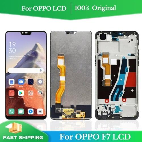 6.23'' Original Display For OPPO A3 F7 LCD With Frame for OPPO F7 CPH1819 CPH1821 A3 CPH1837 Display Touch Screen Assembly