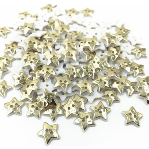DIY 200pcs Resin Star Sewing Buttons scrapbooking decoration Handicrafts Crafts 13mm