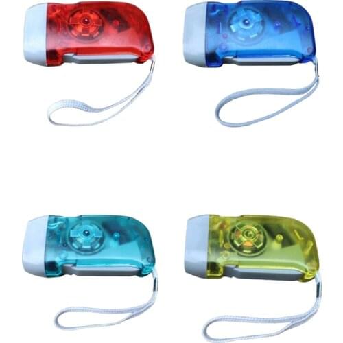 Hand-shake flashlight environmental lighting hiking camping lights survival gear pocket tools keychain