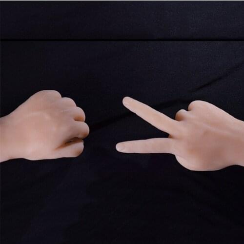 2Pc Flexible Soft Plastic Flectional Mannequin Model Fake Hand for Jewelry Watch