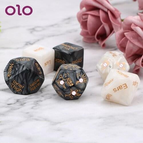 OLO 5 pcs/set Sex Dice Humour Gambling Sex Erotic Products Love Sexy Posture Sex Toys for Couple Adult Sex Toys