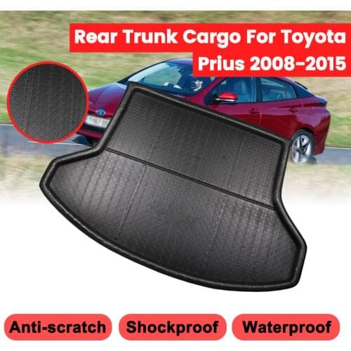 For Toyota Prius 2008-2012 Car Trunk Tailgate Cargo Liner Carpet Waterproof Cushion Mat Rear Trunk Liner Floor Protective Mats