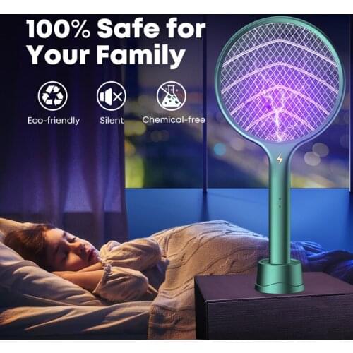 Three-In-One 10 Led Trap Mosquito Killer Lamp 3000V Electric Bug Zapper USB Rechargeable Summer Swatter Flies Insect Trap Light