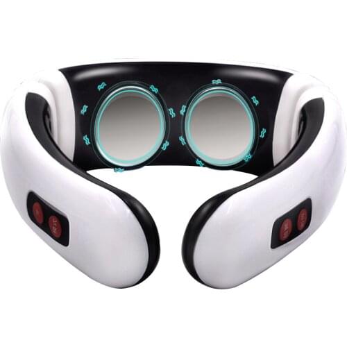 Neck Massager & Electric Pulse 6 Modes Power Control Far Infrared Heating Pain Relief Tool Massager for Neck Relaxation Machine