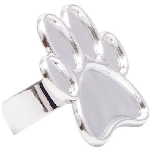 Y1UF Finger Mini Nail Art Mixing Palette Metal Tool for free Hand Manicure Ring Nail