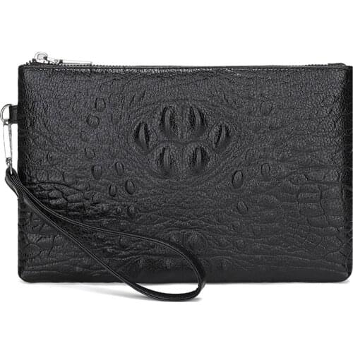 2021 New Design Mens Day Clutch Soft Envelop Bag Big Capacity Handbag Business Messenger Bag Male Travel Bag Casual Tote