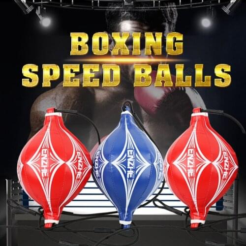 2020 New Arrivals Wholesale Boxing Speed Ball Pear Professional Boxing Equipment BodyBuilding Fitness Double End MMA SpeedBalls