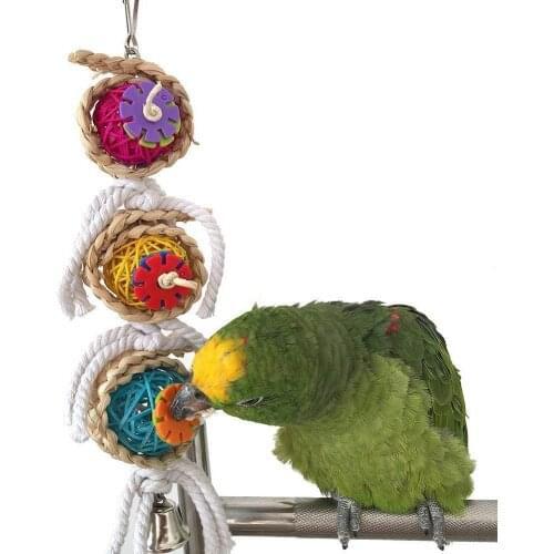 Parrot supplies Pet bird toy Bite toy Vine Bal twist string