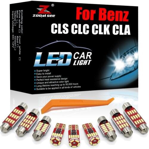 Luxury White Canbus LED Interior For Mercedes Benz CLS CLC CLK CLA Class W218 W219 W208 C208 W209 C209 A209 C117 CL203 Car Light
