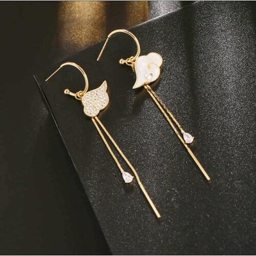 Tassel Earrings 2020 New Fashion Womens Long Summer Earrings Korean Style Fresh Temperament elegant All-match Ear Jewelry