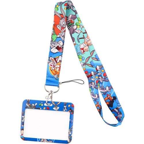 JF673 Funny Animal Lanyards For keychain ID Card Pass Mobile Phone USB Badge Holder Hang Rope Lariat Lanyard
