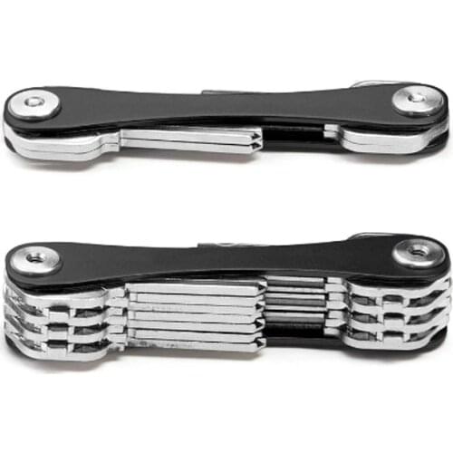 Key Smart Holder Wallet Door Keys Holder Metal Keychain Clip Home Storage Metal Key Aluminum Organizer Keychain Dropshipping