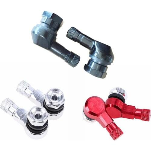 Universal 11.3mm Wheels Valve Stems Motorcycle Aluminum Wheels Tire Valve Stems Caps 90 Degree Car-Styling