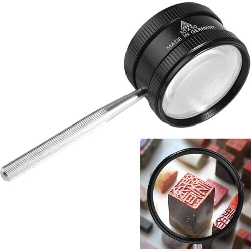 Magnifying Glass 35X High Power Magnifier Non- Handle for Coins Jewelry