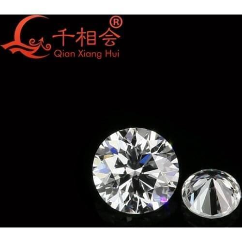 0.3-0.6ct DEF color VVS TO VS clarity white round shape HPHT lab created artificial diamond loose stone with NGIC