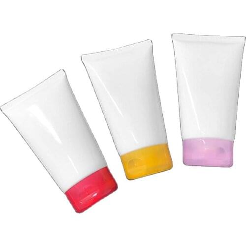 150ml Refillable Squeeze Tube White Soft Tubes Concealer Foundation Facial Cleaning Cream Hose For Travel Sample 30pcs/lot