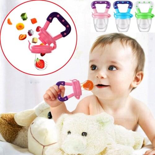 2021 Popular Silicone Fresh Fruit Food Baby Nipple Kids Safe Milk Feeder For Baby Pacifier Bottles Nipple Teat Nibbler Drop Ship