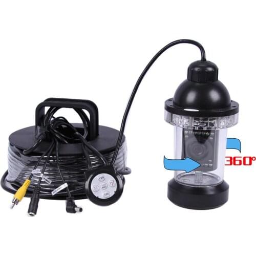 360 Degree Rotation 50m Underwater Fishing Camera AV Endoscope CR-006B-50