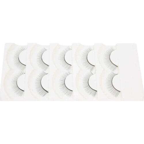 Practice False Eyelashes False Lashes Simple Operation 5 Pairs for Professional Beauty Salon for Home Use