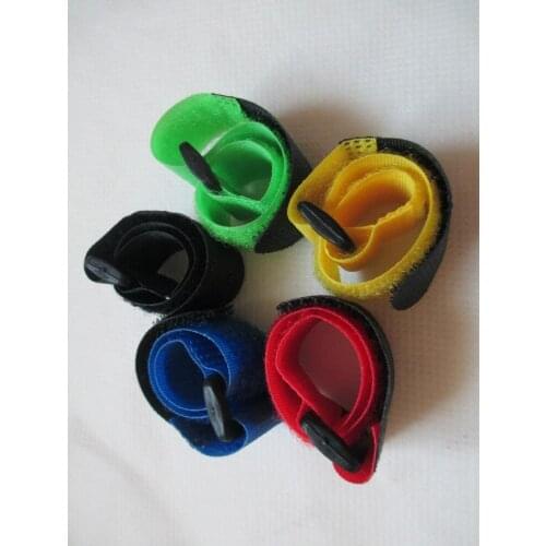 50pcs/lot 20*200MM Nylon Wire Organizer Cable Ties Reusable Straps with Plastic Buckle Hook Loop Magic Tapes