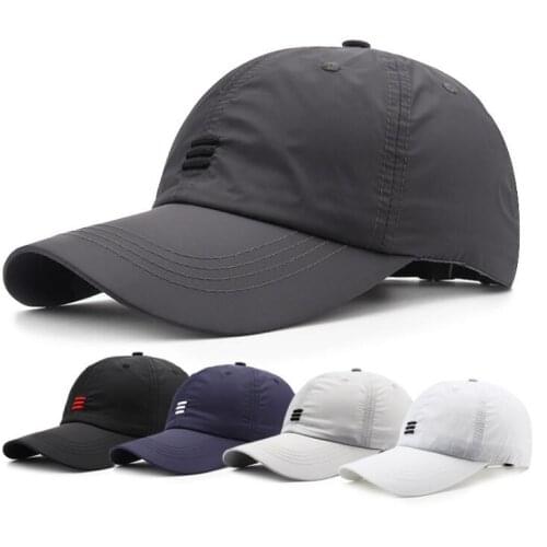 Summer mens and womens quick-drying baseball caps Outdoor leisure thin sun visor hat