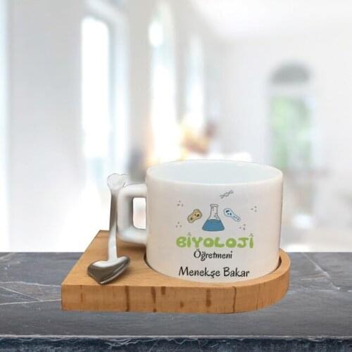 Teachers Day Custom Wood Cup-Biology Teacher Model 457369604