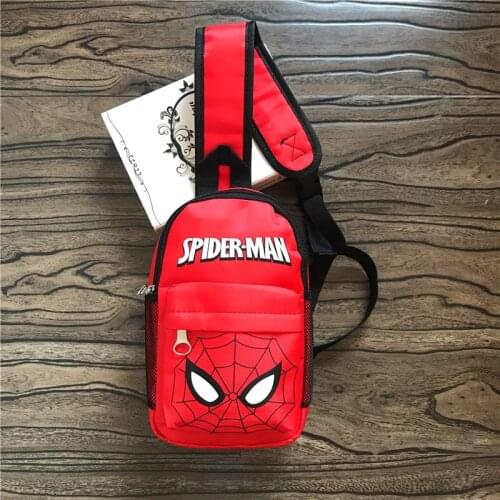 Disney Waist Bag for Children Marvel Chest Bag The Avengers Spiderman Captain America Childrens Waist Bag Cute Messenger Bag