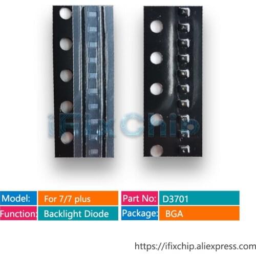 50pcs/lot D3701 For iphone 7/7 plus D4601 LED Backlight Driver boost Diode glass IC Chip