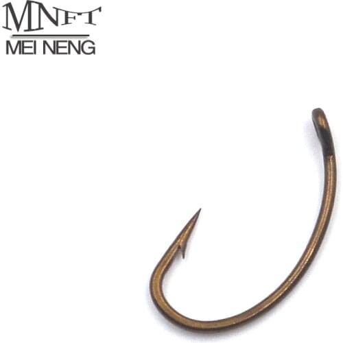MNFT 200pcs 4 Sizes Fly Tying Leech Caterpillar Larva Nymph Flies Caddis Fish Hooks Bronze Barbed Dry Fly Fishing Hook