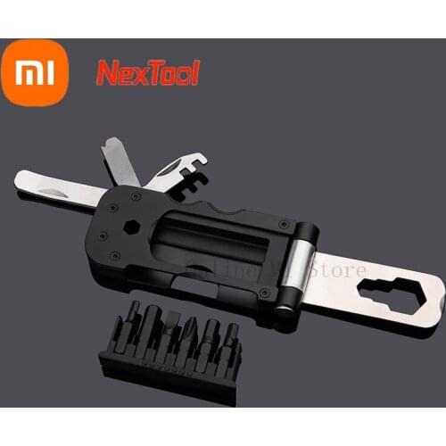 Xiaomi NexTool Multi-functional Bicycle Tool Mini Pocket Bike Toolbox Outdoor Wrench Repair Tool Magnetic Sleeve Outdoor Tool