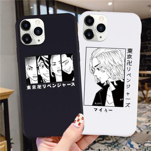 Anime Tokyo Revengers Manjiro Sano Phone Case for Iphone 12 11 Pro Max Mini XS 8 7 6 6S Plus X SE2020 XR Soft Silcone Back Cover