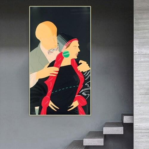 Pas de Deux by Alex Katz Canvas Art Oil Painting Artwork Aesthetic Decorative Picture Poster Wall Hanging Decor Home Decoration