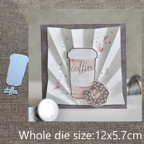 New Design Craft Metal stencil mold Cutting Dies Coffee cup decoration scrapbook die cuts Album Paper Card Craft Embossing