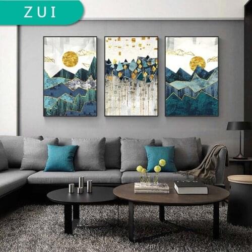 Landscape Canvas Painting On The Wall Art Canvas Prints Wall Art Abstract Sunrise mountain Pictures for Living Room Home Decor