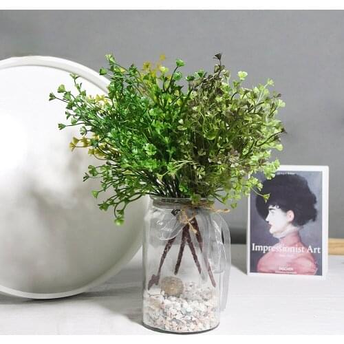 Plastic Flowers and Plants Bundles Simulation Green Plants Outdoor Layout Greening Project Dining Room Home Living Room