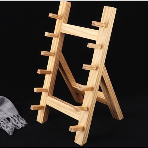 Wooden knife holder swinging knife rack wooden shelf willow knife sushi chef tool Japanese bayonet wooden knife rest sushi