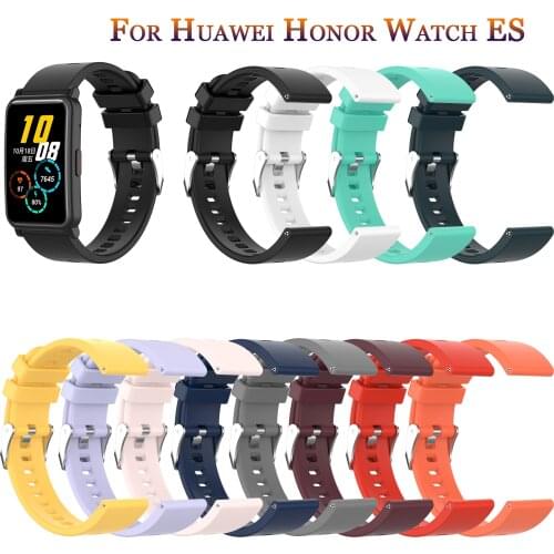 New Sport Soft Silicone Watch Strap For Huawei Honor Watch ES Smart Watch For Garmin Venu WristStrap Galaxy Active 2 Band Correa