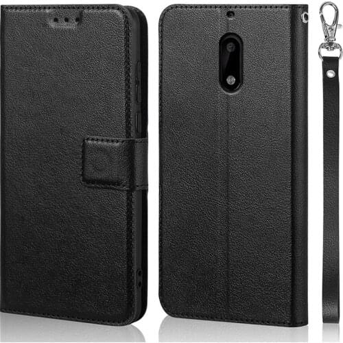 Luxury Flip Case for Nokia 6 2017 TA-1000 TA-1003 TA-1021 Cover Original Book Design Leather Phone Coque Wallet Capa Stand With
