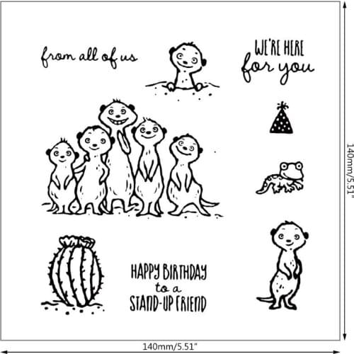 Happy Birthday DIY Silicone Clear Stamp Cling Seal Scrapbook Embossing Album