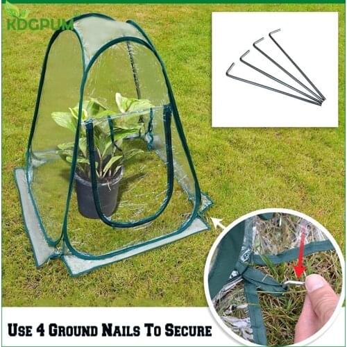PVC Foldable Greenhouse Warm Room Invernaderos Para Huerto Mini Greenhouse Garden Cover Szklarnia Plant Cover 70x70x80CM