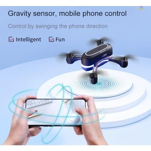 Foldable GPS UAV Optical Flow Flashing Lights Aerial Folding Remote Control Aircraft WiFi FPV Brushless Drone