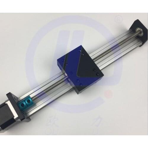 STK Effective Travel 300mm T8*8 8MM T-screw Ball Screw Linear Guide Moving Table Slide Rail+Nema 17 Stepper Motor